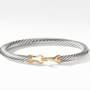 David Yurman Cable Buckle Bracelet with Gold
